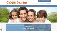 Desktop Screenshot of crowndentalcenter.com